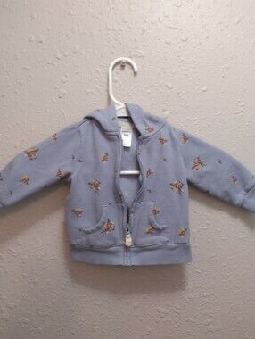Carters Floral Hooded Zip Up